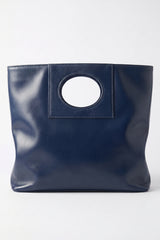 BORSA PATTY IN CUOIO - BLU