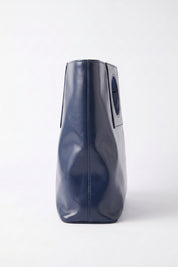 BORSA PATTY IN CUOIO - BLU