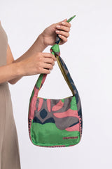 BORSA BOBBY IN SETA - ARALLA VERDE