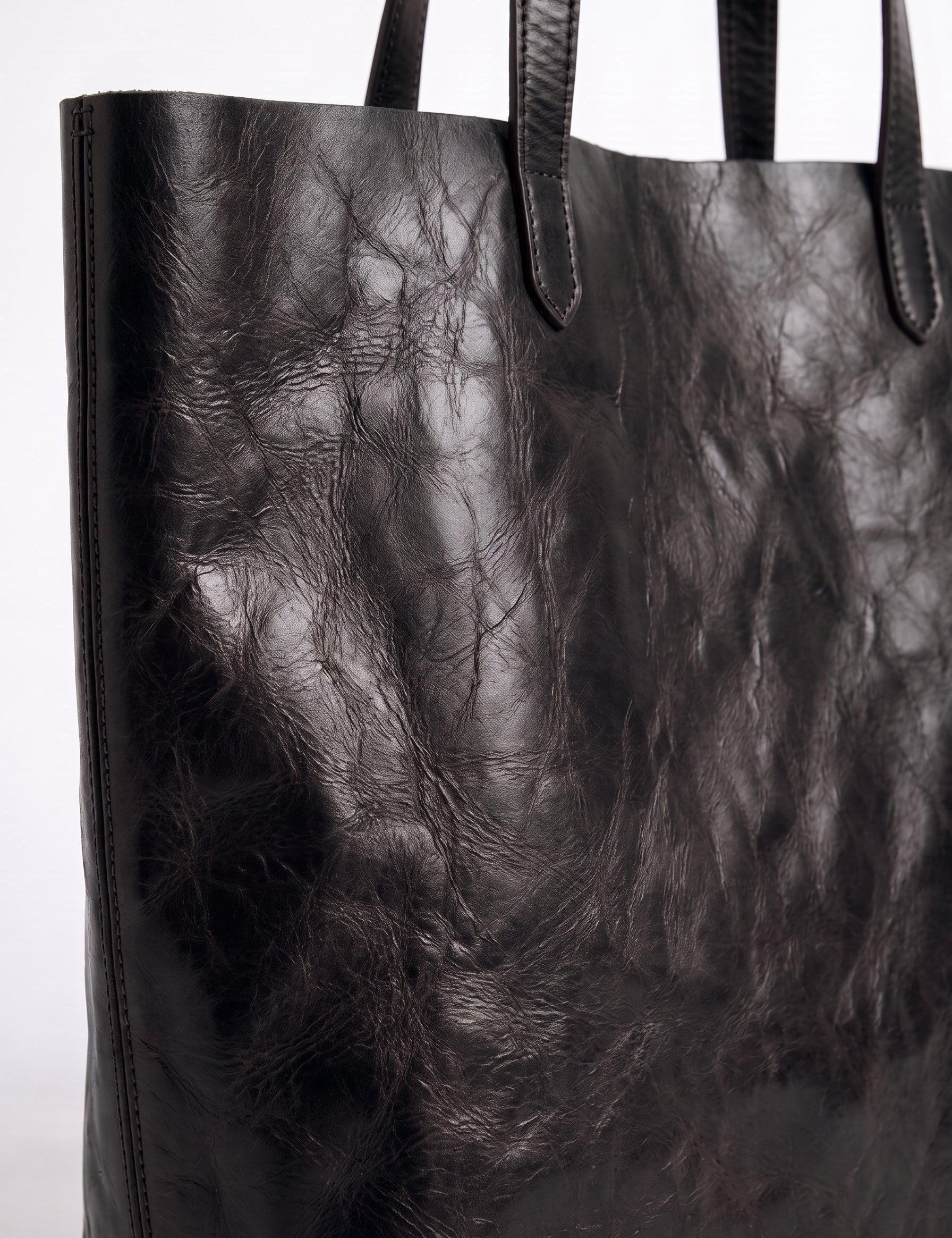Borsa Arianna in cuoio - Nero | Da Simo