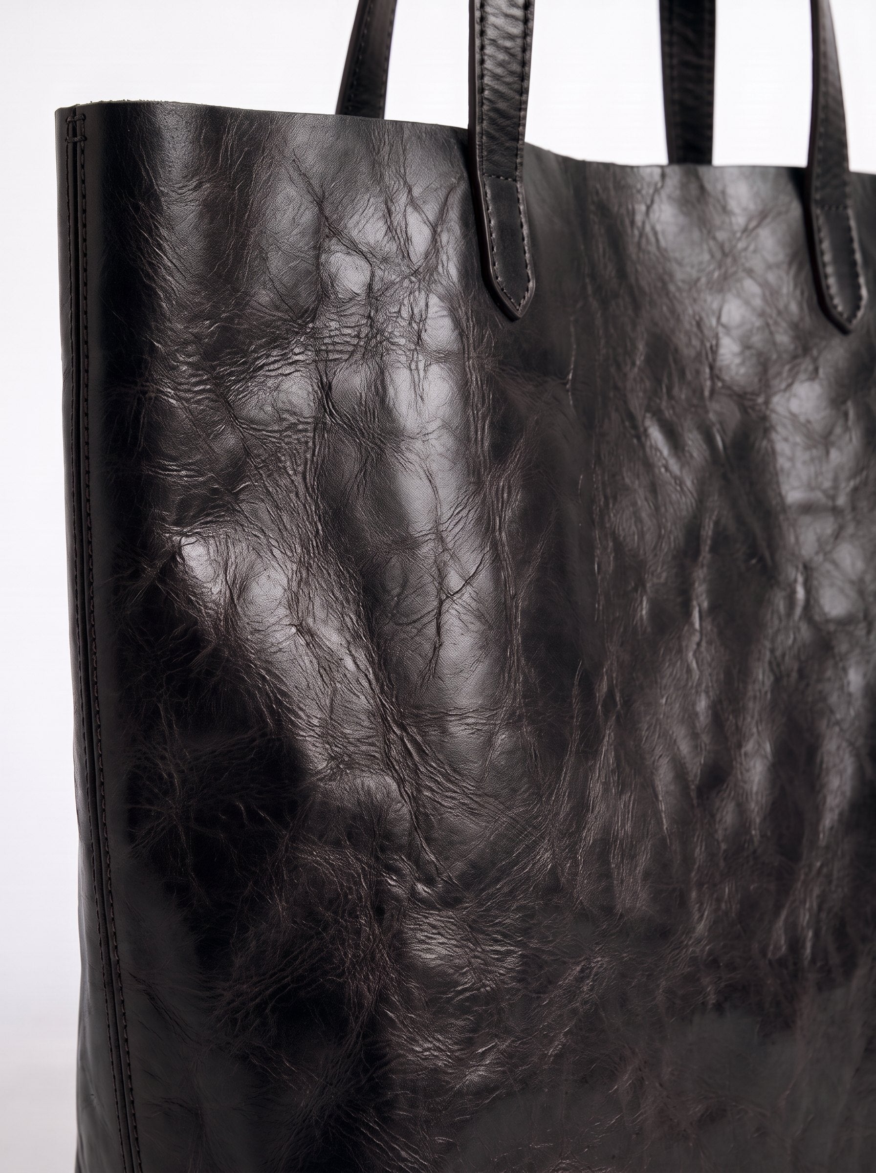 Borsa Arianna in cuoio - Nero | Da Simo