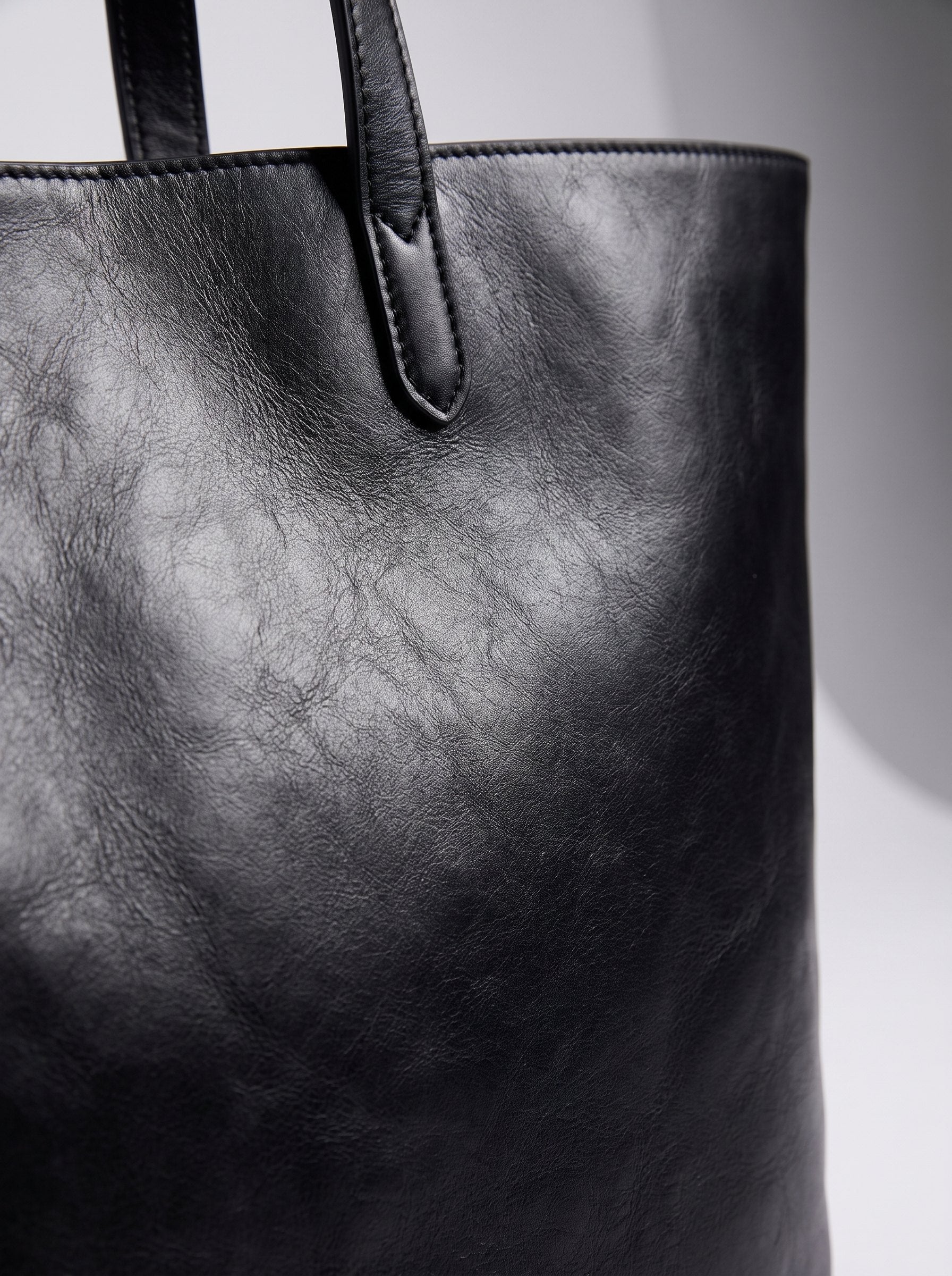 Borsa Arianna in cuoio - Nero | Da Simo