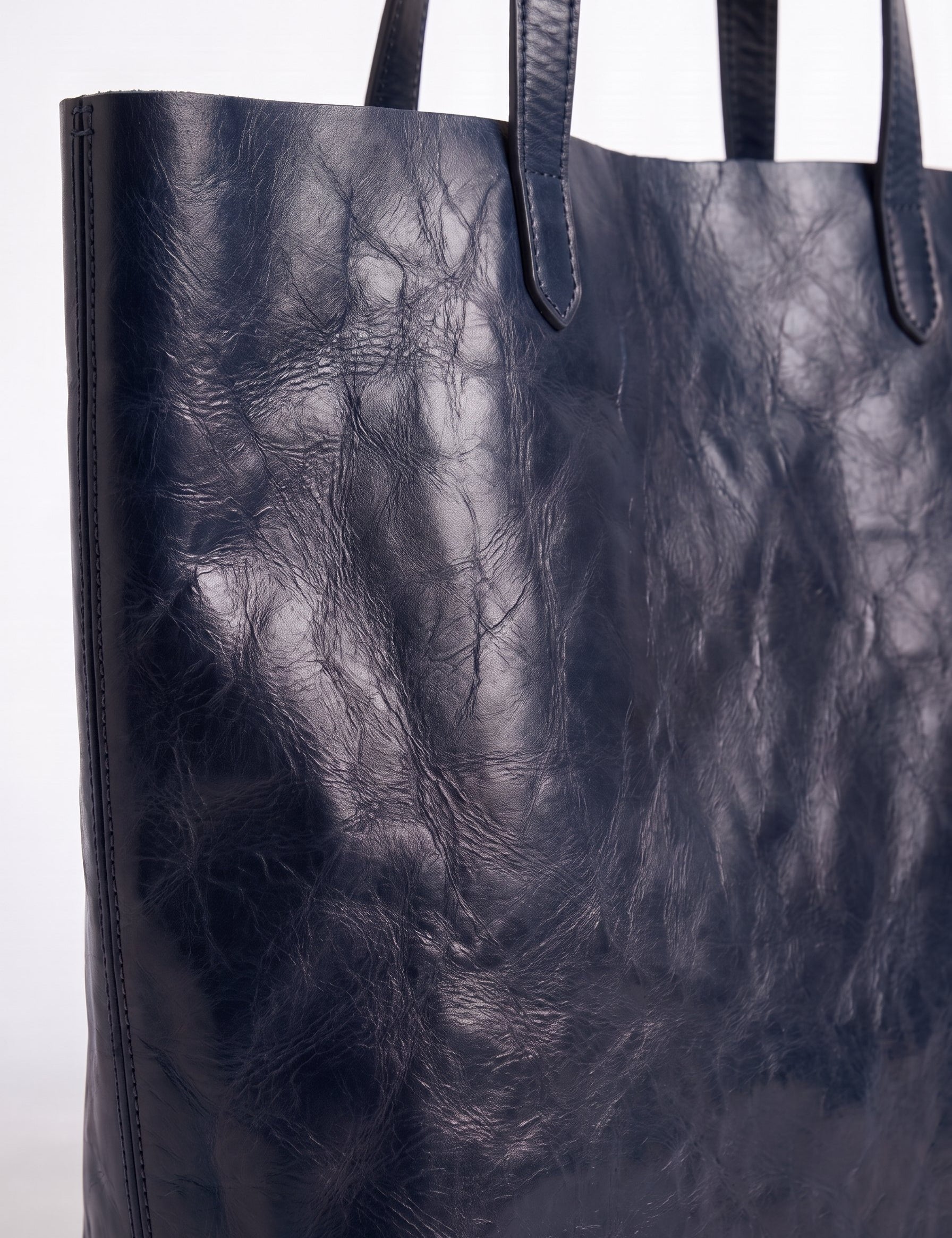 Borsa Arianna in cuoio - Blu | Da Simo