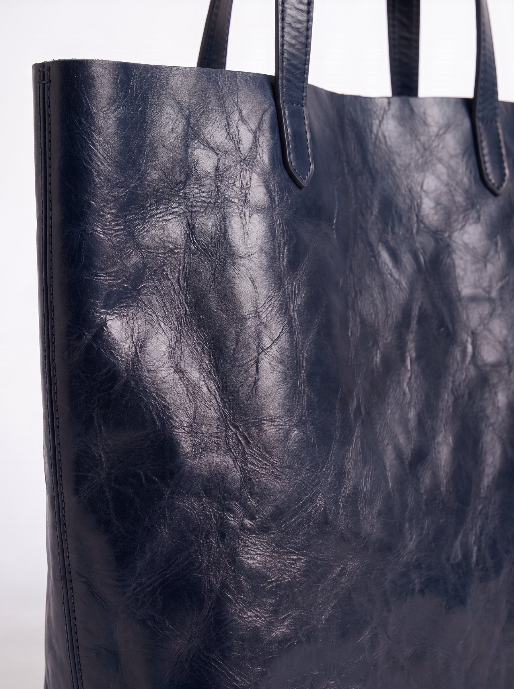 Borsa Arianna in cuoio - Blu | Da Simo