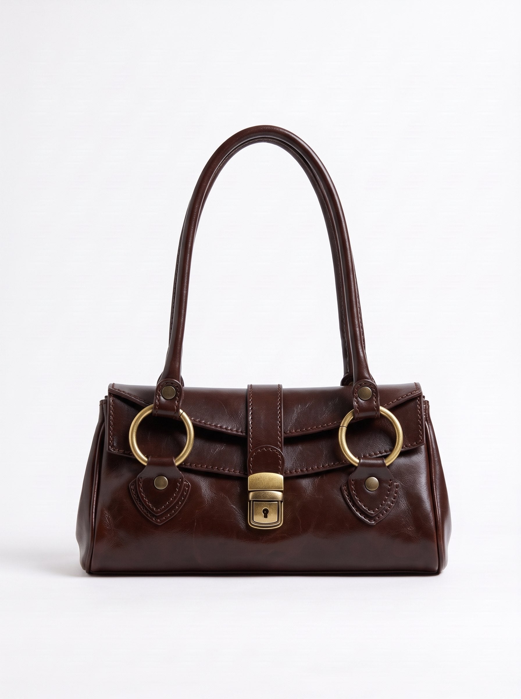 Borsa Baguette in cuoio - Moro | Da Simo