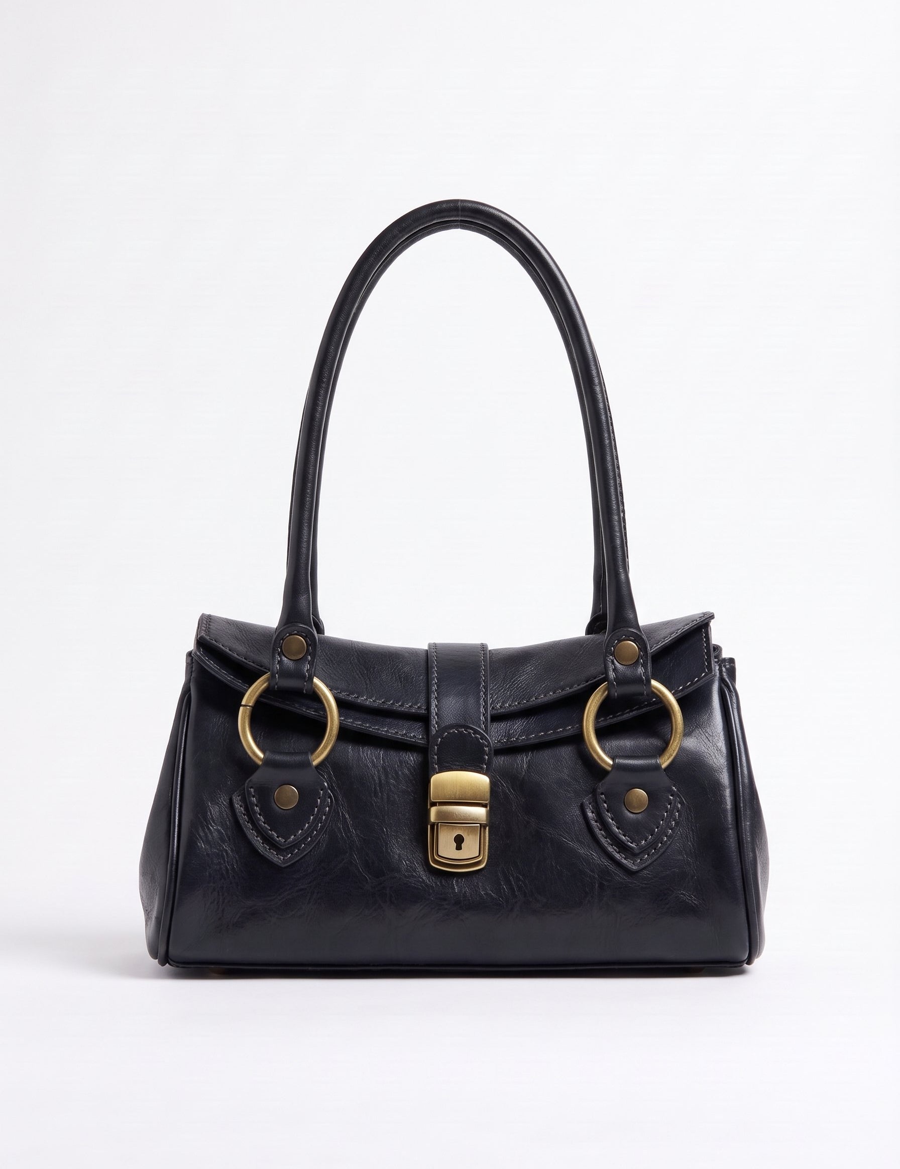 Borsa Baguette in cuoio - Blu | Da Simo