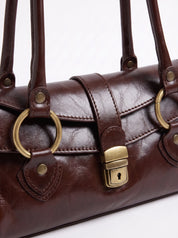 Borsa Baguette in cuoio - Moro | Da Simo