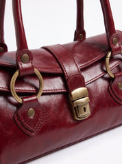 Borsa Baguette in cuoio - Rosso | Da Simo
