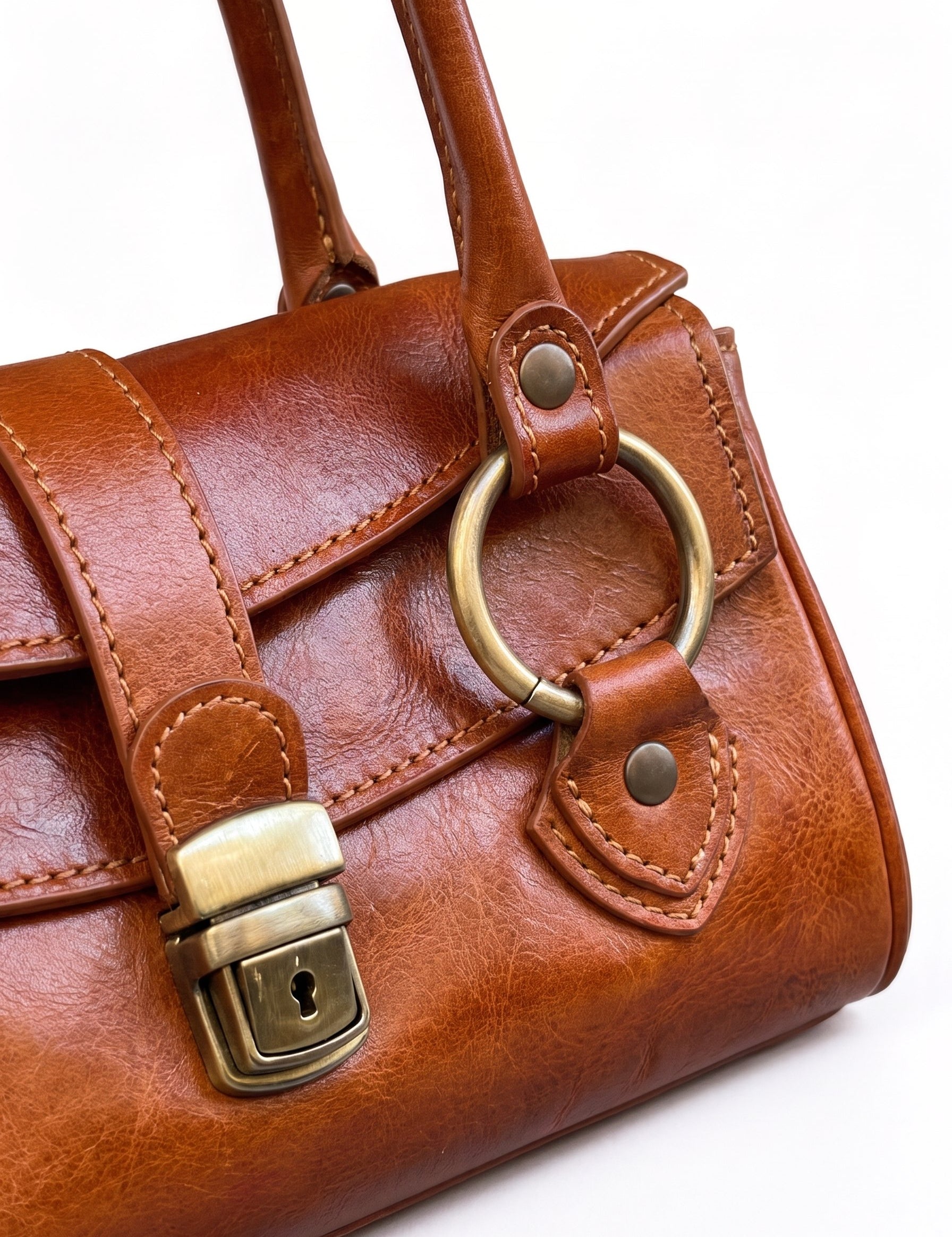 Borsa Baguette in cuoio - Cuoio | Da Simo