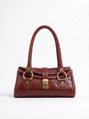 Borsa Baguette in cuoio - Marrone | Da Simo