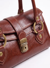 Borsa Baguette in cuoio - Marrone | Da Simo