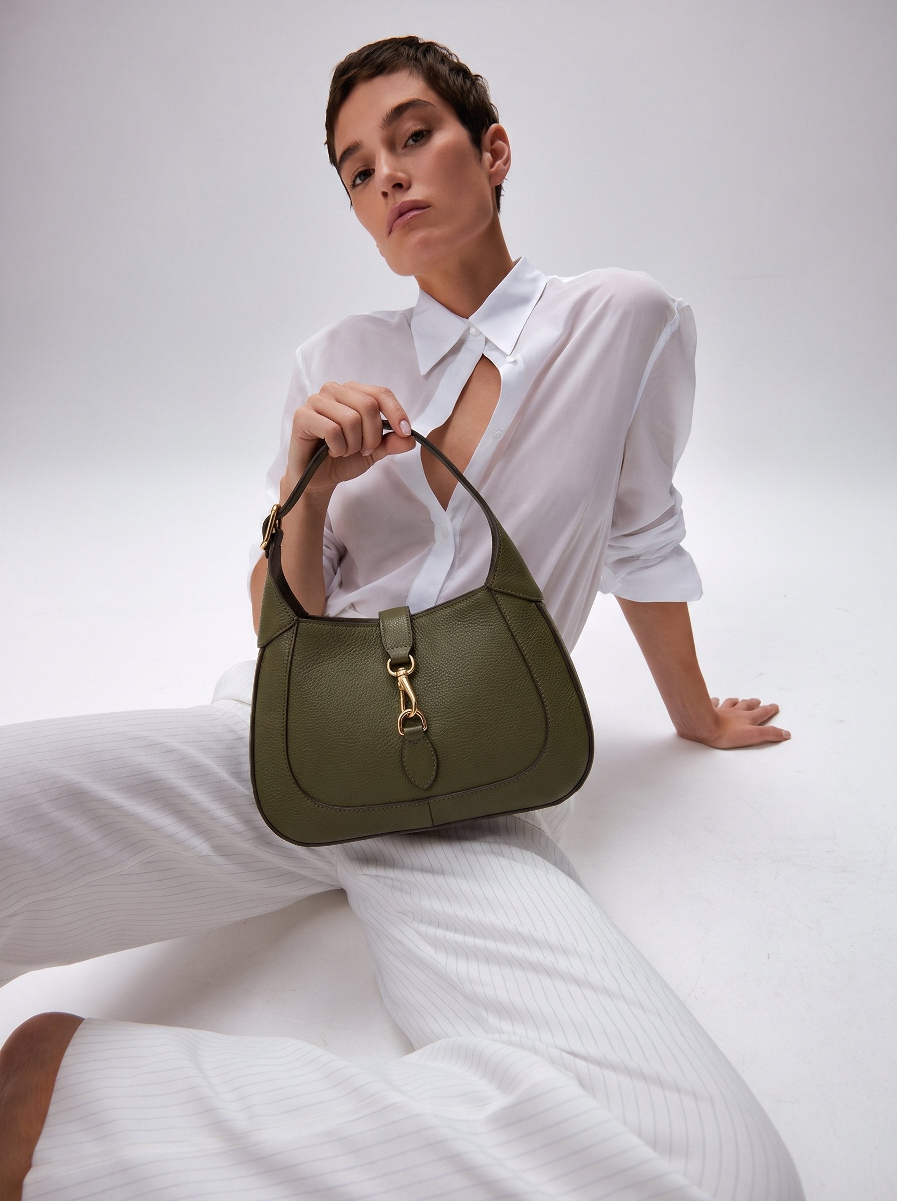 Borsa Madda in vitello - Verde oliva | Da Simo