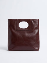 BORSA PATTY IN CUOIO - VINO