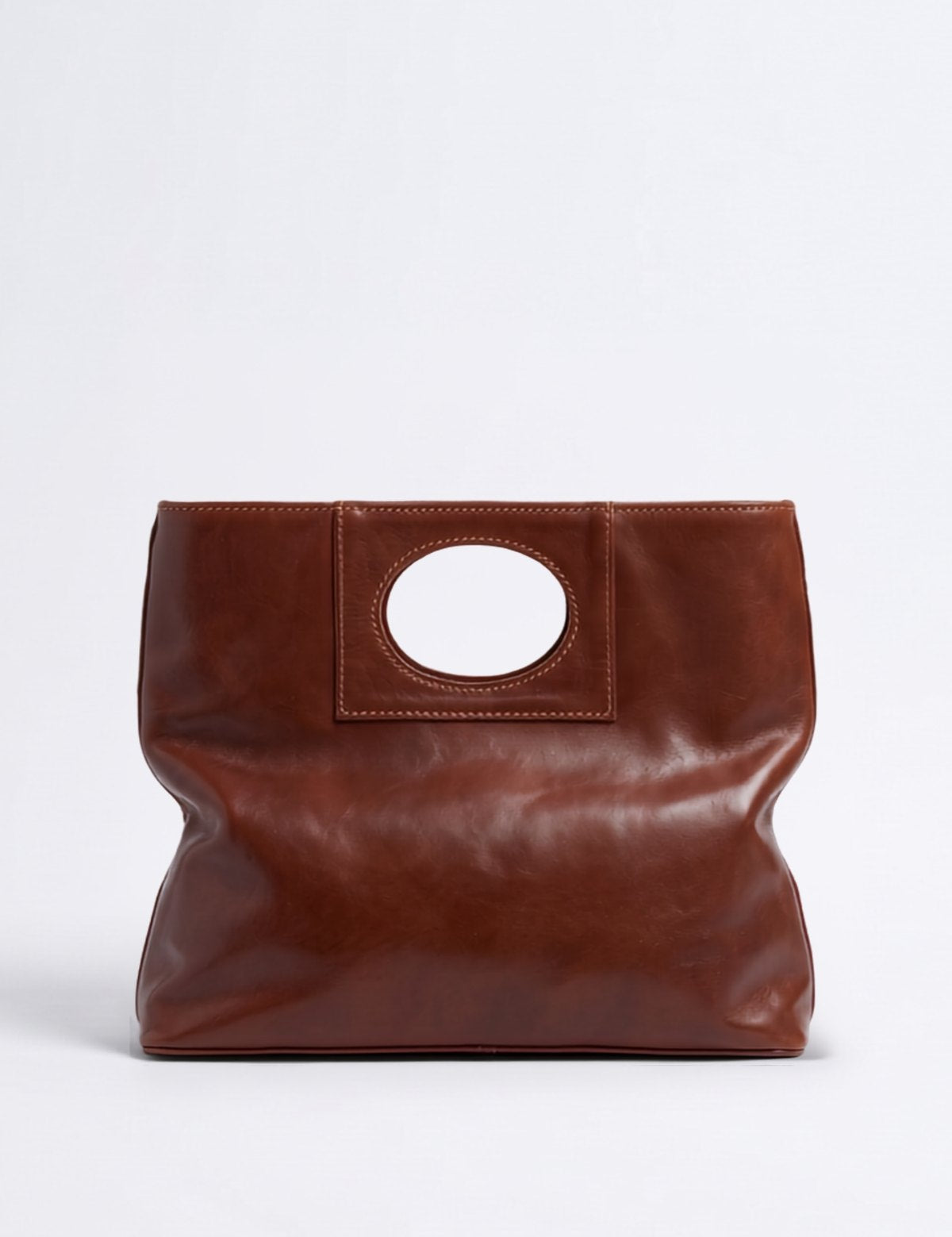 Borsa Patty in cuoio - Marrone | Da Simo