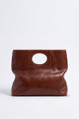 PATTY LEATHER BAG - BROWN