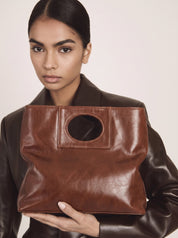 Borsa Patty in cuoio - Marrone | Da Simo