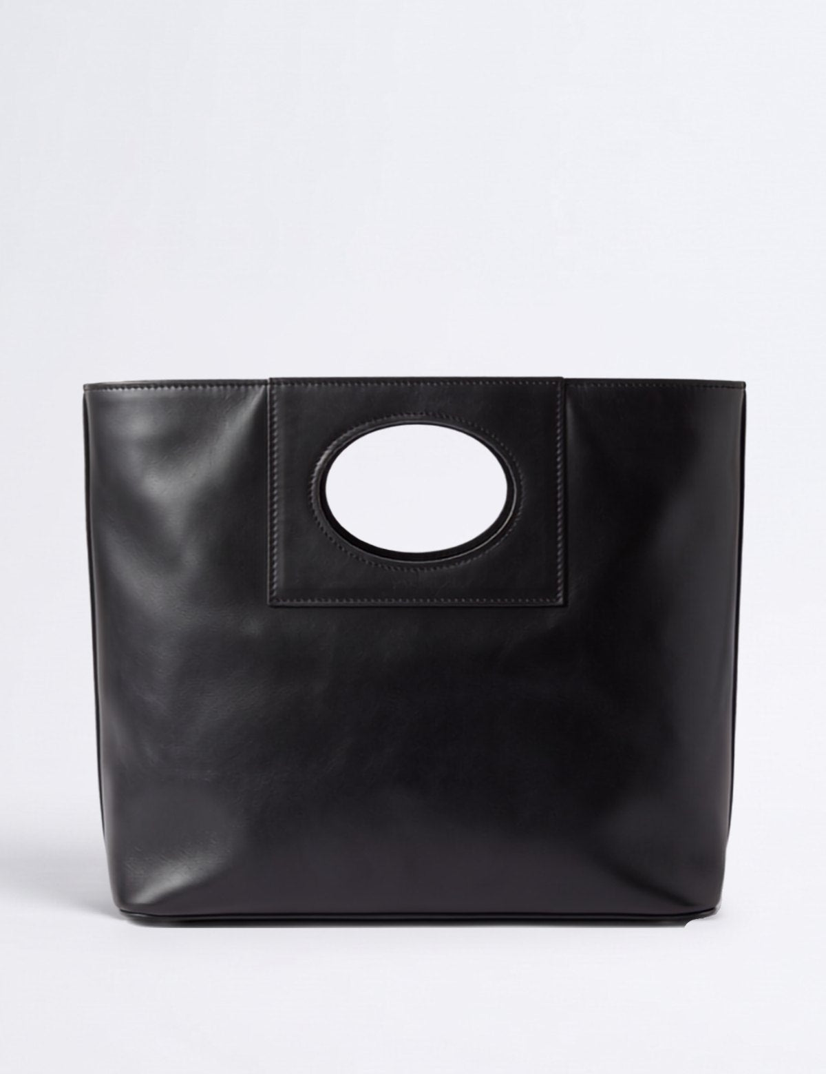 Borsa Patty in cuoio - Nero | Da Simo