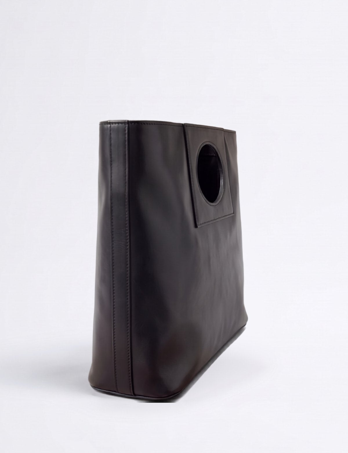 Borsa Patty in cuoio - Nero | Da Simo