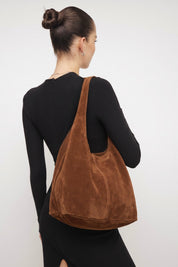 Borsa Sara in camoscio - Cuoio | Da Simo