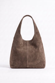 Borsa Sara in camoscio - Taupe | Da Simo