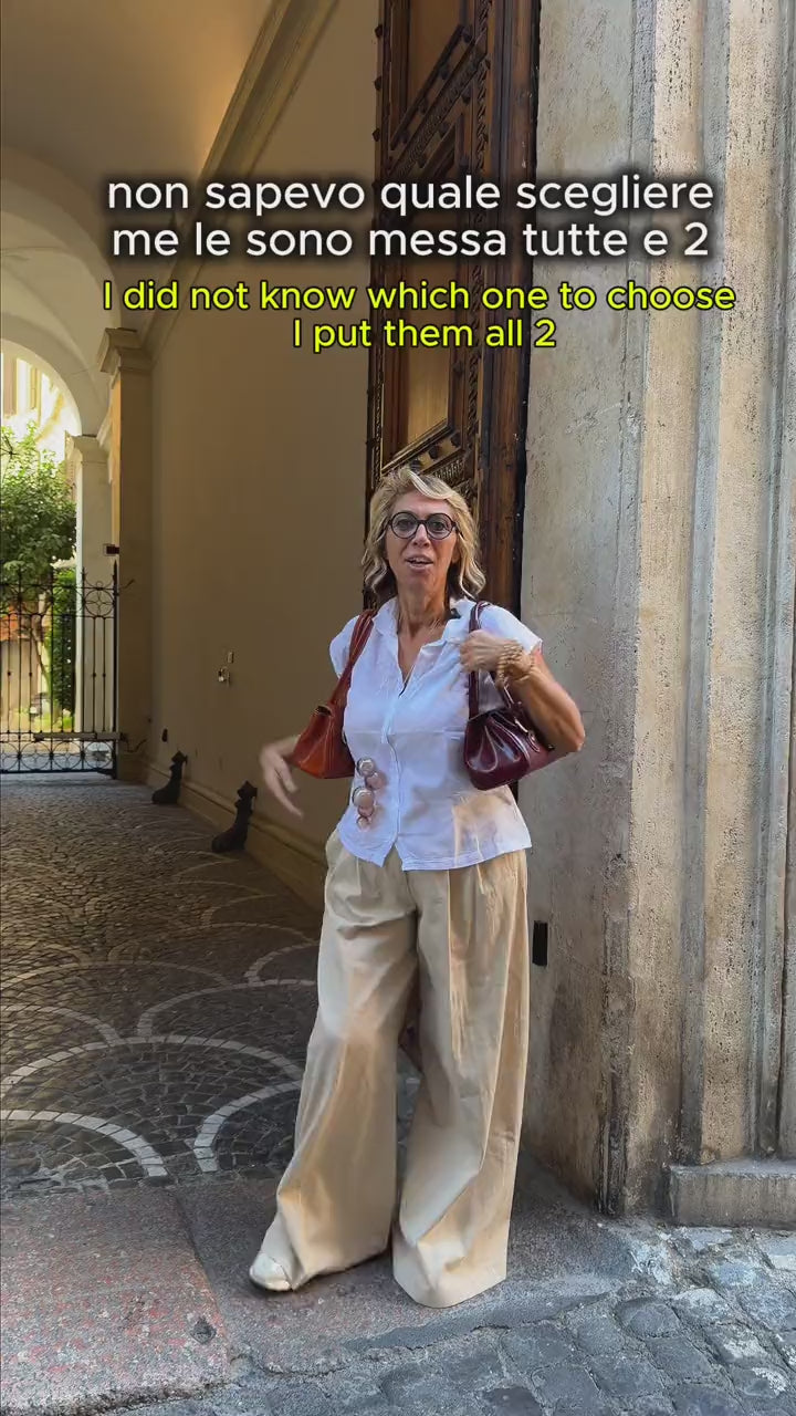 Simona presenta la borsa Baguette in cuoio | Da Simo